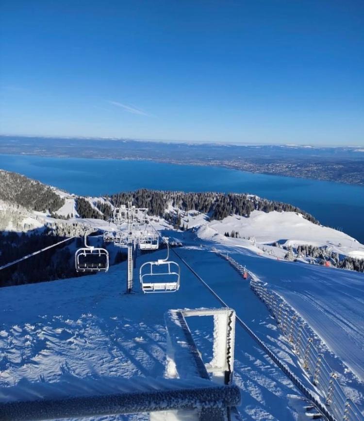 Duplex En Station Vue Sur Lac Leman Thollon-les-Memises 外观 照片